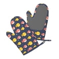 thumbnail image 5 of Gaeub Cute Puffer Fish Print Oven Mitts and Potholders BBQ Gloves,Oven Mitts with Silicone, Non-Slip Cooking Gloves for Cooking Baking Grilling (2 Count), 5 of 6