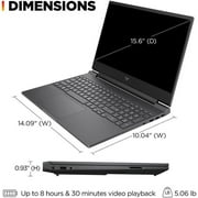 HP Victus 15.6 FHD 144HZ Gaming Laptop|AMD Ryzen 5-7535HS (Beat i7-11800H) |AMD Radeon RX 6550M|Backlit keyboard|Mica Silver| 16GB RAM DDR5 | 2TB SSD | Windows 11 Home | Bundle with USB 3.0 Hub