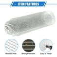 thumbnail image 4 of Malla para parrilla de automóvil, 40 "x13" 20x10 mm Agujero rómbico Rejilla para camioneta de camioneta Hoja de malla Inserto de entrada de aire Universal para automóvil Aleación de aluminio multifuncional Tono plateado Unique Bargains rejillas automotrices, 4 of 7