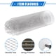 thumbnail image 4 of Malla para parrilla de automóvil, 40 "x13" 20x10 mm Agujero rómbico Rejilla para camioneta de camioneta Hoja de malla Inserto de entrada de aire Universal para automóvil Aleación de aluminio multifuncional Tono plateado Unique Bargains rejillas automotrices, 4 of 7