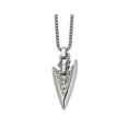 thumbnail image 1 of Mens Stainless Steel Antiqued Arrowhead with Chain (24 Inches), 1 of 4