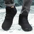 thumbnail image 7 of Stepedia Mens Womens Winter Barefoot Shoes Wide Toe Box Winter Boots Faux Fur Zero Drop Sole, Black 11 Women/10 Men, 7 of 7