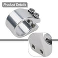 thumbnail image 2 of Mosiee Bicycle Components Seatpost Clamp Double Layer Double Bolt Replacement Accessories Seatpost 31 8Mm For Bike Scooter, 2 of 9