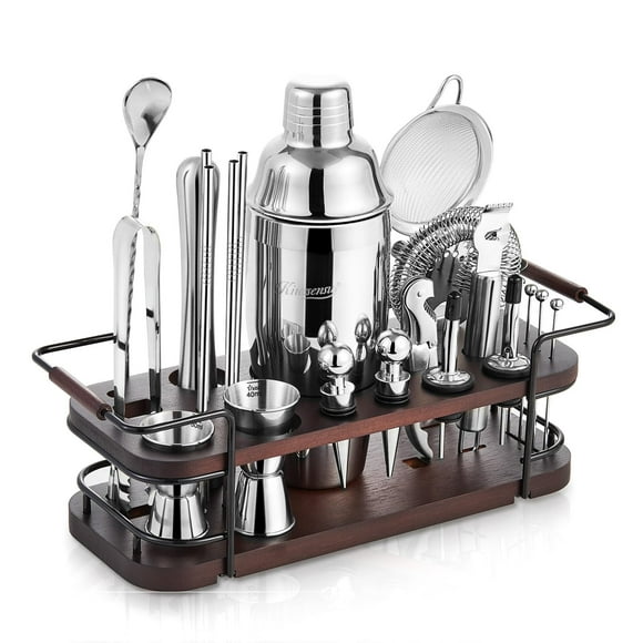 Kit de coctelería KITESSENSU de 24 piezas con soporte