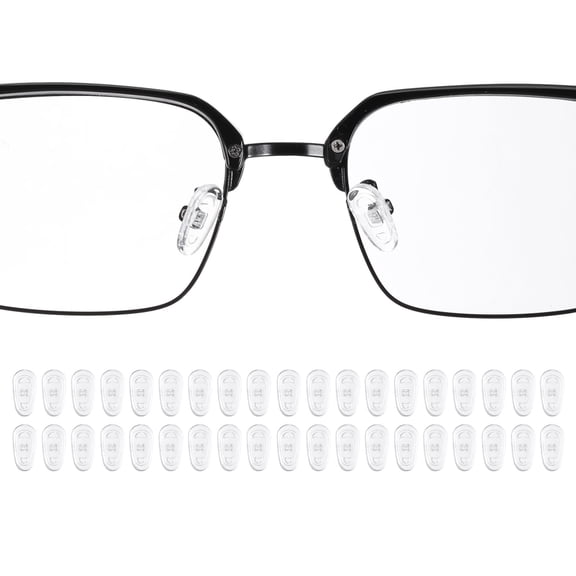 Uxcell 20 Pairs Eyeglass Nose Pads 5mm Screw-in Glass Nose Grip White
