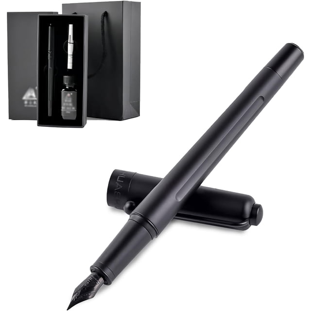Pluma Estilográfica con Tinta Recargable, Pluma Fuente Elegante con Caja de Regalo para Escritura