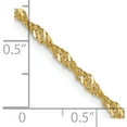 thumbnail image 5 of 14K Yellow Gold 2mm Singapore Chain (24 X 2) Made In Peru pen11-24, 5 of 5