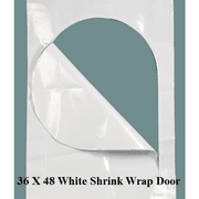 36x48 Boat Shrink Wrap Shrinkwrap Zipper Entry Access Door White DS-3648W