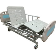 (Model No : HC-3 Premium 3 Function Full Electric Hospital Bed with LINAK/DEWERT Motos & Control Box and Metal Slots