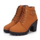 thumbnail image 1 of Botas de tacón alto de PU para mujer, zapatos europeos con cordones de alta calidad, novedad de primavera e invierno, 2023, entrega rápida, 1 of 3