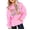 Pink, variant on Ruyang Kids Pullover Hoodie Cute Letter Graphic Preppy Sweatshirts with Pockets Girls Oversized Long Sleeve Hooded Clothes
