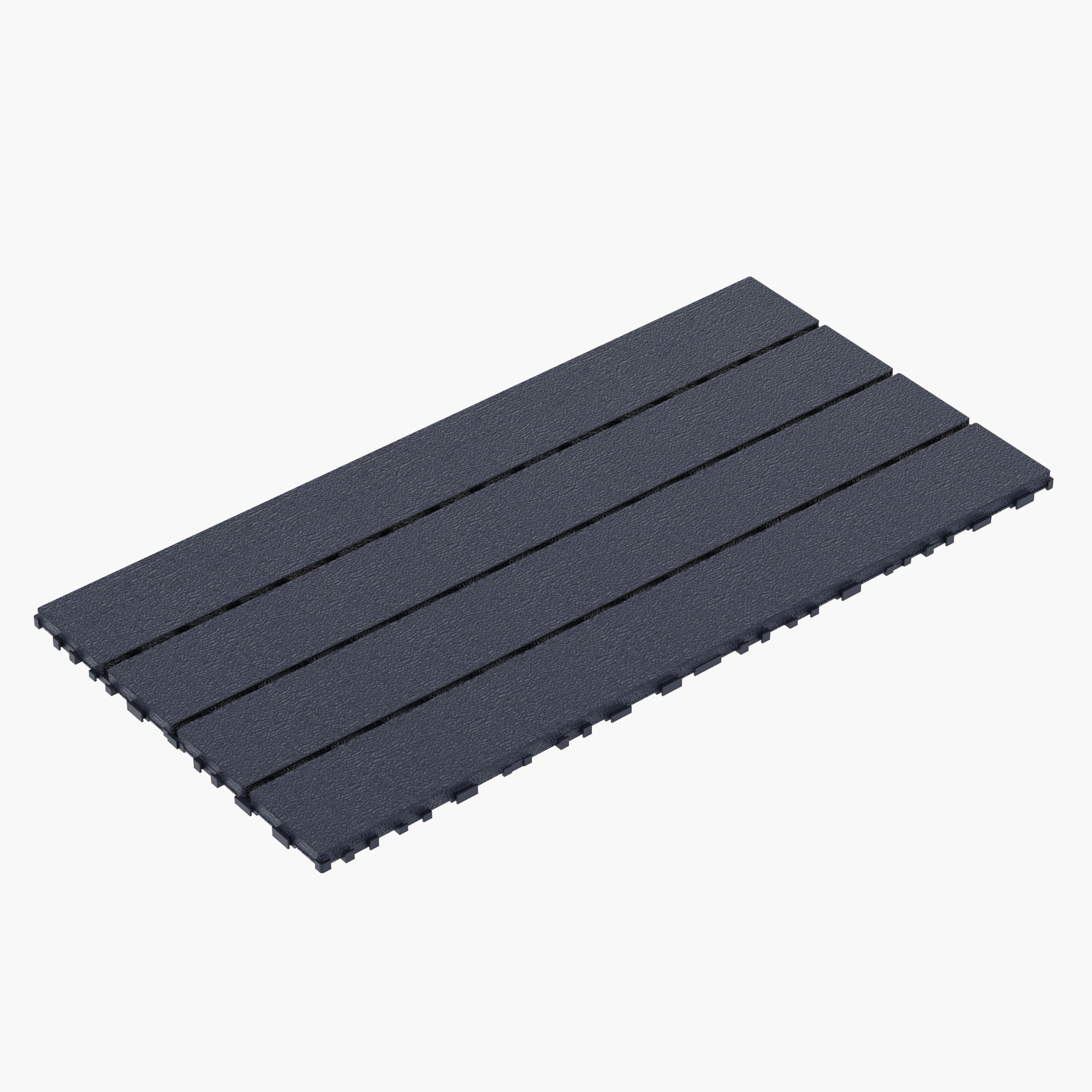 Miniyam 24 Pcs Interlocking Deck Tiles, 2FT, Polypropylene, for Outdoor Balcony Garden, Gray