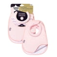 thumbnail image 2 of Tommee Tippee Closer to Nature Comfi-Neck Reversible Soft Baby Bib, 0m+ – Pink, 2 of 2