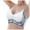 Blue, variant on Lixiuxyad Athletic Women Women's Thin Seamless Vest Soft Support Large Chest Small Half Fixed Cup Breathable Bra