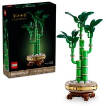 LEGO Botanicals Lucky Bamboo Building Set - Artificial Plant for Indoor Home Décor, Adults Ages 18 - Valentines Day Gift for Him - Fake Plant Decoration for Table, Desk, Office - 10344