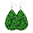 thumbnail image 2 of Pendientes para mujer, regalos para mujer, pendientes de San Patricio, pendientes verdes en forma de gota, joyería, regalo festivo para mujer, pendientes de moda., 2 of 2