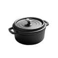 thumbnail image 1 of Horno holandés de hierro fundido con tapa, utensilios de cocina, olla para cocinar, sartén de doble asa para cocina, camping, repostería, pan, regalos 20cm, 1 of 8
