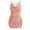 Pink, variant on HJYCHN Spring Women's Elegant Draped Neckline Chain Detail Backless Ruffled Camisole Fashion Dress Black S