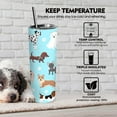 thumbnail image 5 of Dog Tumbler with Lid and Straw Dog Paw Print Coffee Animal Travel Mug 20oz Dog Stainless Steel Cup，Dog Lovers Gifts for Women, 5 of 6