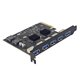 thumbnail image 3 of Tarjeta de Expansión PCIE 4X A USB3.2 de 5 Puertos USB3.2 GEN2 Tarjeta Adaptadora de Alta Velocidad de 10 Gbps Chip AMS3142 PC con, 3 of 9