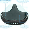 thumbnail image 3 of Oversized Bike Seat for Men & Women Comfort, Extra Wide Bicycle Seat Cushion, Comfortable Wing Padded, Large Replacement Saddle for Peloton, Stationary Exercise Bike, Ebike, Cruiser, City Bike, 3 of 7
