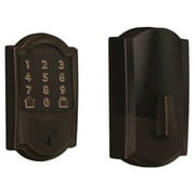 Schlage Encode Smart Wi-Fi Deadbolt مع Camelot Trim باللون البرونزي المسن