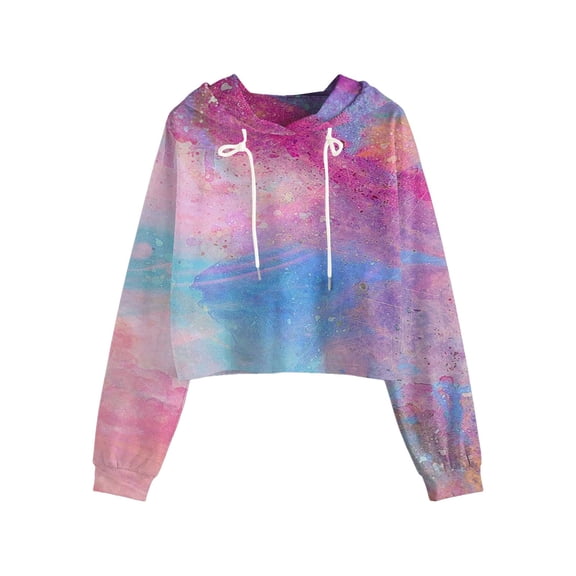 Womens Plus Size Blouses Winter Oversized Hooded Long Sleeve Rolled One Shoulder Drawstring Tie Dye Printed Leisure Cotton Sweatshirts Hoodies(Dark Purple,XL)
