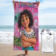 thumbnail image 1 of Toalla de playa Encanto, suave, ligera, de secado rápido, absorbente, grande, para baño, para niños y adultos, para viajes, natación, playa, gimnasio, camping, yoga, 27,5 x 55 pulgadas, 1 of 8