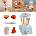 thumbnail image 4 of Esquirla Kids Children Kitchen Pretend Play Toy Cooking Set Cookware PlaySet Food Wooden Juicer, 4 of 7