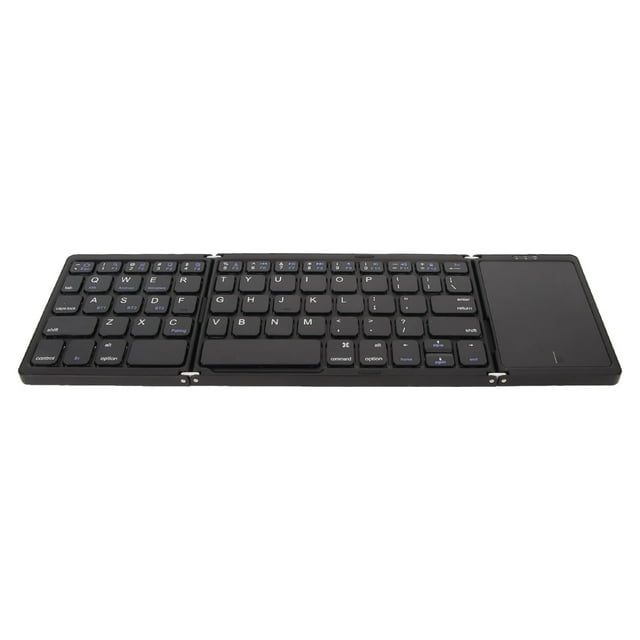 Foldable Keyboard With Touchpad, BT 5.1, Long Battery Life, 3 Fold Storage, Suitable For Smartphones, Tablets, Laptops