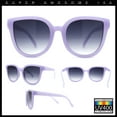 thumbnail image 2 of Child Girls Size Horn Rim Round Cat Eye Plastic Retro Fashion Sunglasses Purple - Smoke, 2 of 7