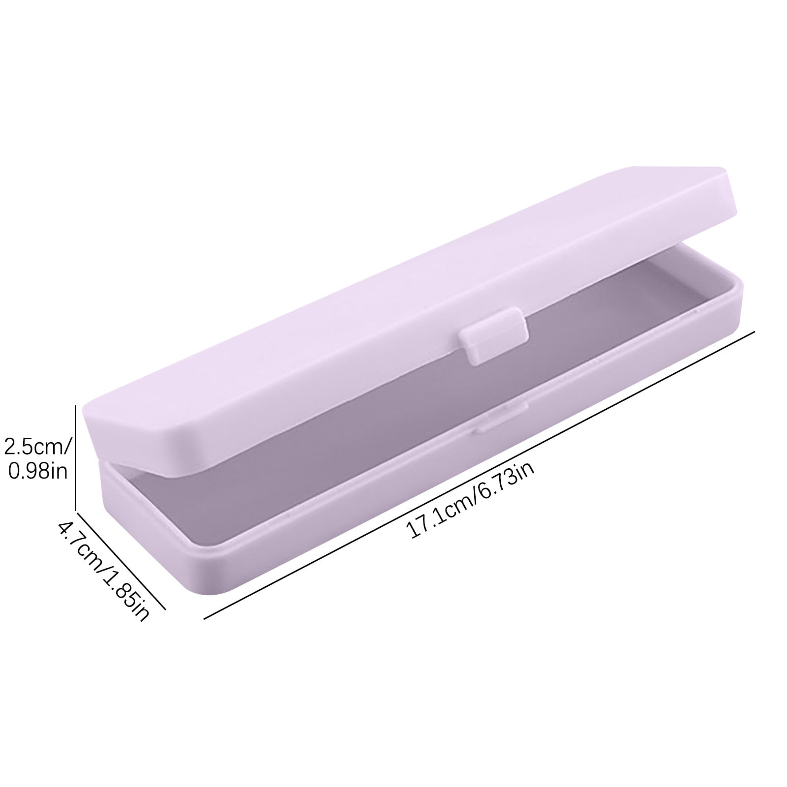 Transparent Plastic Pencil Case Japan Mujis Style Pen Box L/S Size Frosted  Pens Storage for School Office Extra Large Stationery