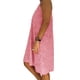 thumbnail image 5 of Vestido de mujer con cuello en V, ropa de verano de encaje, vestido sin mangas sexy de talla grande, rosa, XXL Methold AP002065-13, 5 of 6