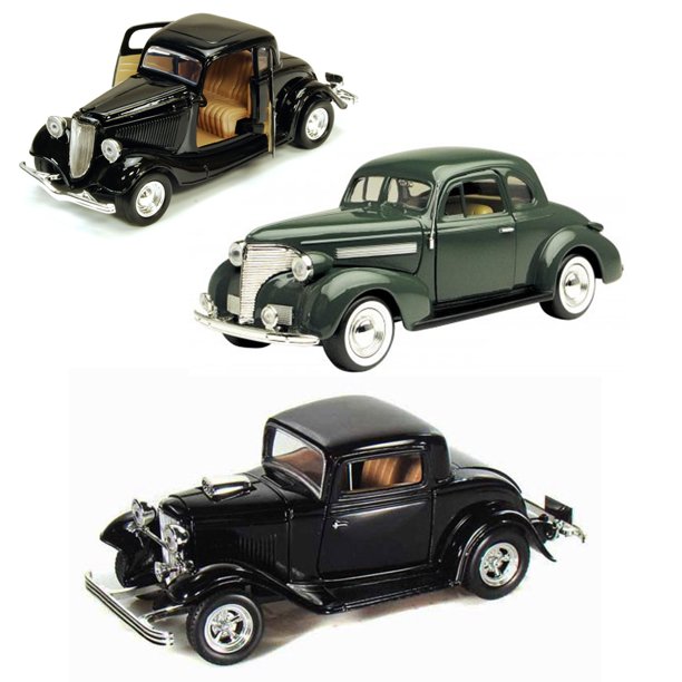 Best Of 1930s Diecast Cars Set 2 Set Of Three 1 24 Scale Diecast Model Cars Walmart Com Walmart Com