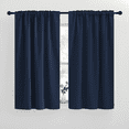 thumbnail image 5 of NICETOWN Blackout Kitchen Curtains for Small Window Curtains Back Tab and Rod Pocket Thermal Insulated Drapes 42x50 inch, Navy, 2 Panels, 5 of 8
