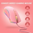 Cheepum wireless computer mice 4 kinds of rgb luminous gaming wired 7