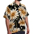 thumbnail image 2 of Daisy Men's Casual Hawaiian Button Down Short Sleeve Summer Beach Printed Shirt, 2 of 6
