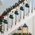thumbnail image 6 of Mini Green Knit Stocking,8.5 Inches Initial Monogram EmbroideGreen Christmas Stocking,Family Fireplace Hanging Ornament Xmas Holiday Decor Gift-Letter A~Z, 6 of 6