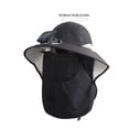 thumbnail image 3 of Hometravel Solar Fan Hat, Wide Brim Sun Hat with Cooling Fan, Outdoor Fishing Cap with Solar Powered Ventilator for Beach, Hiking, Garden, 3 of 6
