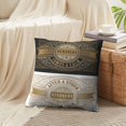 thumbnail image 3 of LALILO Throw Pillow Covers Retro Retro Antique Vintage Cute Banner Card Cushion Cover 18" x 18", 2 Pack, 3 of 6