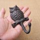 thumbnail image 5 of 2 ganchos de pared de hierro fundido vintage con forma de mariposa, acabado antiguo, de metal, para ropa, negocios, decoración con cabeza de animal, 5 of 5