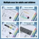 thumbnail image 5 of Bolsa para archivos A4 de 12 capas | Organizador tipo acordeón para estudiantes y oficina | Clasificador transparente para papeles de prueba y documentos con bolsillos expandibles, 5 of 6