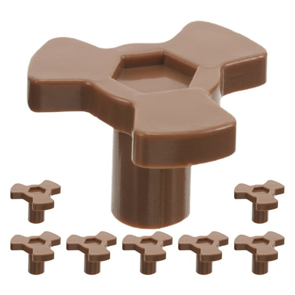 Voiceine 8pcs Universal Turntable Coupler For Oven Glass Tray Replacement Coupler Part For Microwave Stable Plastic Coupler Accessory Oven Fittings