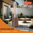 thumbnail image 3 of PUKNLY 48,000 BTU Propane Patio Heater with Wheels & Cover - Outdoor Commercial Residential Heater for Garden, Terrace, Poolside, 3 of 7