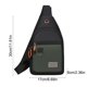 thumbnail image 3 of Bolso bandolera para hombre | Riñonera multicapa para viajes y desplazamientos | Bolso de hombro de nailon con puerto para auriculares | Organizador de objetos pequeños para uso diario masculino, 3 of 6