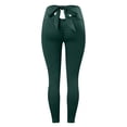 thumbnail image 3 of Women's Yoga Pants with Bowknot, High Waist Workout Leggings, Butt Lifting Fitness Leggings for Yoga, Running, Gym, and Daily Athleisure Wear-Green, 3 of 3