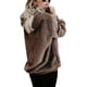 thumbnail image 2 of Sudadera con capucha y bolsillos extragrandes y acogedores para mujer, sudadera deportiva de polar, 2 of 6