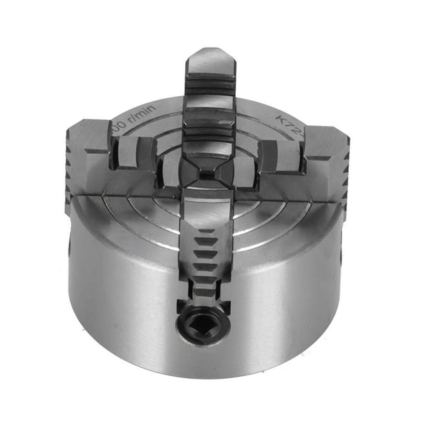 Lathe Chuck,K72‑80 4 Jaw Chuck Jaw Chuck Metal Lathe Chuck Compact and