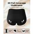 thumbnail image 6 of INNERSY Seamless High Waisted Underwear for Women No Show Stretch Panties Briefs 3 Pack(XL,Black), 6 of 10