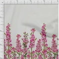 thumbnail image 1 of oneOone Cotton Flex Fabric Leaves & Pink Floral Panel Decor Fabric Printed BTY 40 Inch Wide, 1 of 3